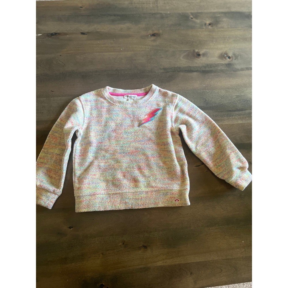 Appaman Girls Rainbow Lightning Bolt Sweatshirt Size 4T